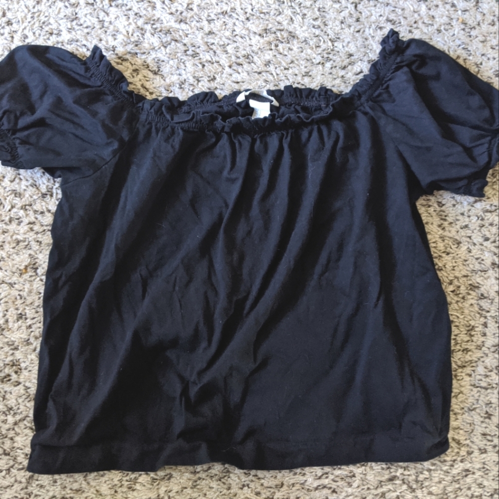 H&M Off-the-Shoulder Ruffle Top - S